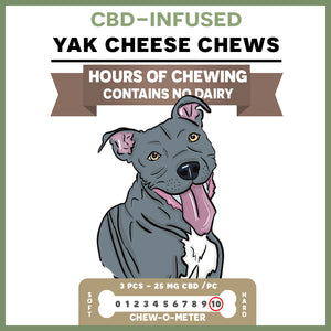 Yak Cheese Chews - 3pcs 25mg CBD/pc